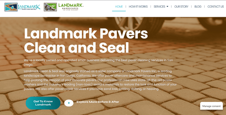 Landmark Pavers Clean And Seal
