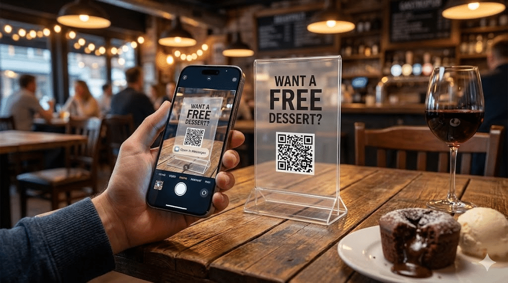 How to Use QR Codes at Your Table to Build an SMS VIP List